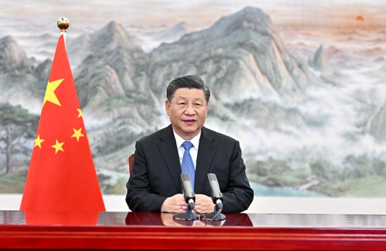 2021年11月4日，習(xí)近平以視頻方式出席第四屆中國國際進(jìn)口博覽會開幕式并發(fā)表題為《讓開放的春風(fēng)溫暖世界》的主旨演講。